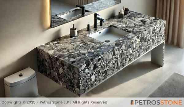 Agglomerated Quartz Stone Slab 5 Agglomerated Quartz Vanity Top