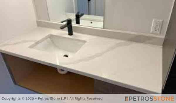 Statuario Quartz Stone Slab 5 Statuario Quartz Vanity