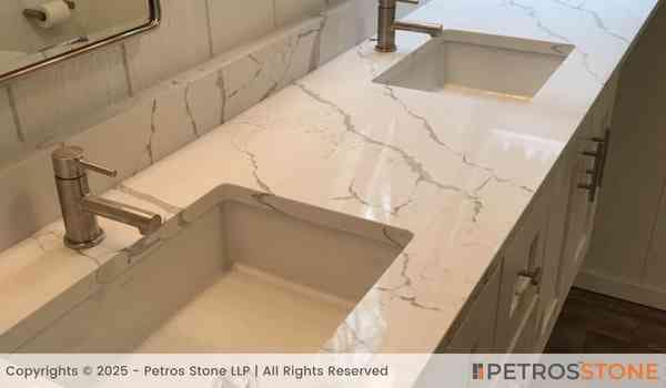 Calacatta Laza Quartz Stone Slab 4 Calacatta Laza Quartz Vanity