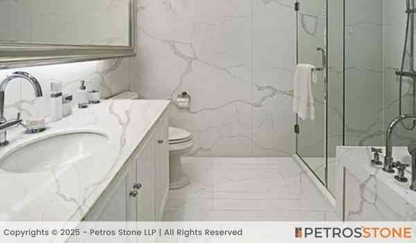 Calacatta Venato Quartz Stone Slab 5 Calacatta Venato Quartz Bathroom