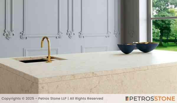 Carrara Beige Quartz Stone Slab 3 Carrara Beige Quartz Countertop