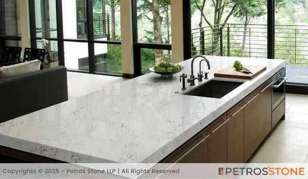 Carrara Bianco Quartz Stone Slab 3 Carrara Bianco Quartz Countertop