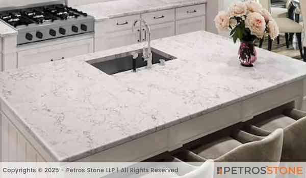 Carrara Bianco Quartz Stone Slab 5 Carrara Bianco Quartz Countertop