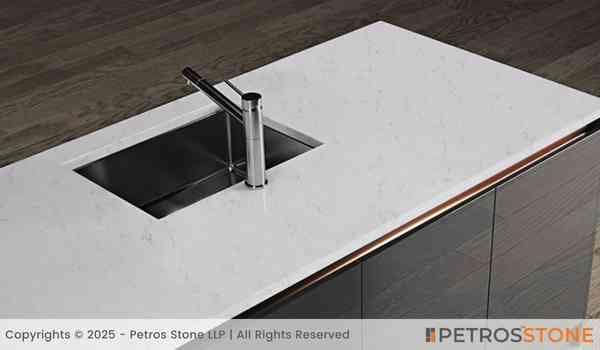 Carrara Breve Quartz Stone Slab 5 Carrara Breve Quartz Vanity