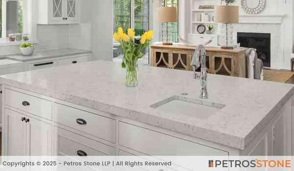 Carrara Delphi Quartz Stone Slab 3 Carrara Delphi Quartz Countertop