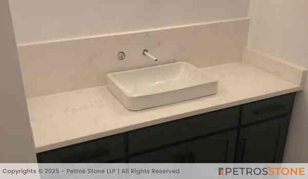Carrara Marmi Quartz Stone Slab 5 Carrara Marmi Quartz Vanity