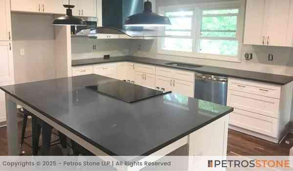 Manhattan Grey Quartz Stone Slab 4 Manhattan Grey Quartz Countertop