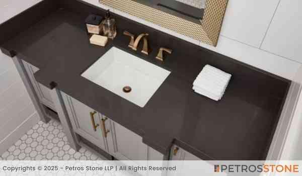 Plain Black Quartz Stone Slab 5 Plain Black Quartz Vanity