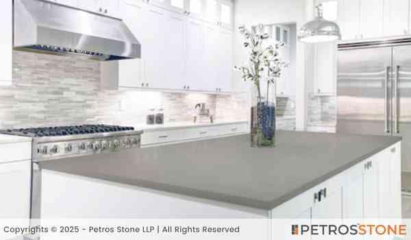 Plain Brown Quartz Stone Slab 3 Plain Grey Quartz Countertop