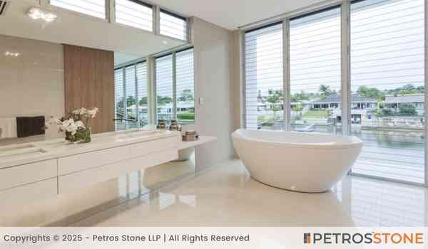 Plain White Quartz Stone Slab 5 Plain White Quartz Bathroom