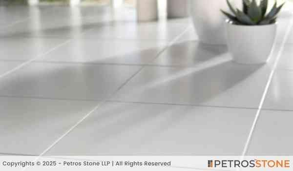 Plain White Quartz Stone Slab 4 Plain White Quartz Flooring