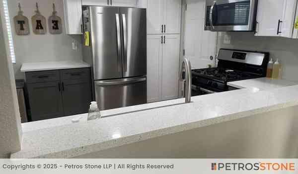 Snow Grey Quartz Stone Slab 3 Snow Grey Quartz Countertop