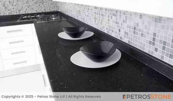 Sparkle Black Quartz Stone Slab 3 Sparkle Black Quartz Countertop