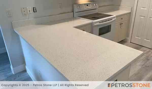 Sparkle White Quartz Stone Slab 3 Sparkle White Quartz Countertop
