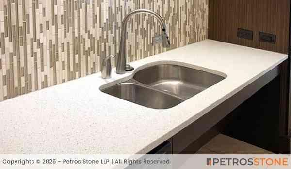 Sparkle White Quartz Stone Slab 5 Sparkle White Quartz Vanity Top