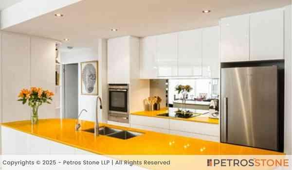Sparkle Yellow Quartz Stone Slab 3 Sparkle Yellow Quartz Countertop