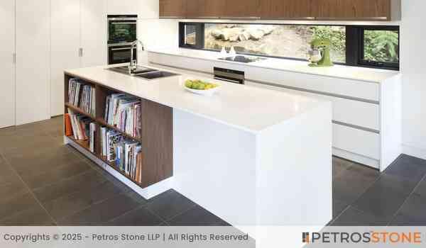 Ultra White Quartz Stone Slab 3 Ultra White Quartz Countertop
