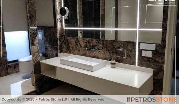 Vanilla Ice Quartz Stone Slab 5 Vanilla Ice Quartz Vanity